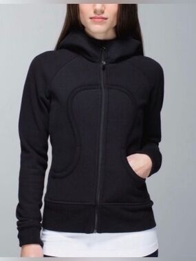 ✨ Lululemon Scuba Hoodie Full Zip Black – Size 4